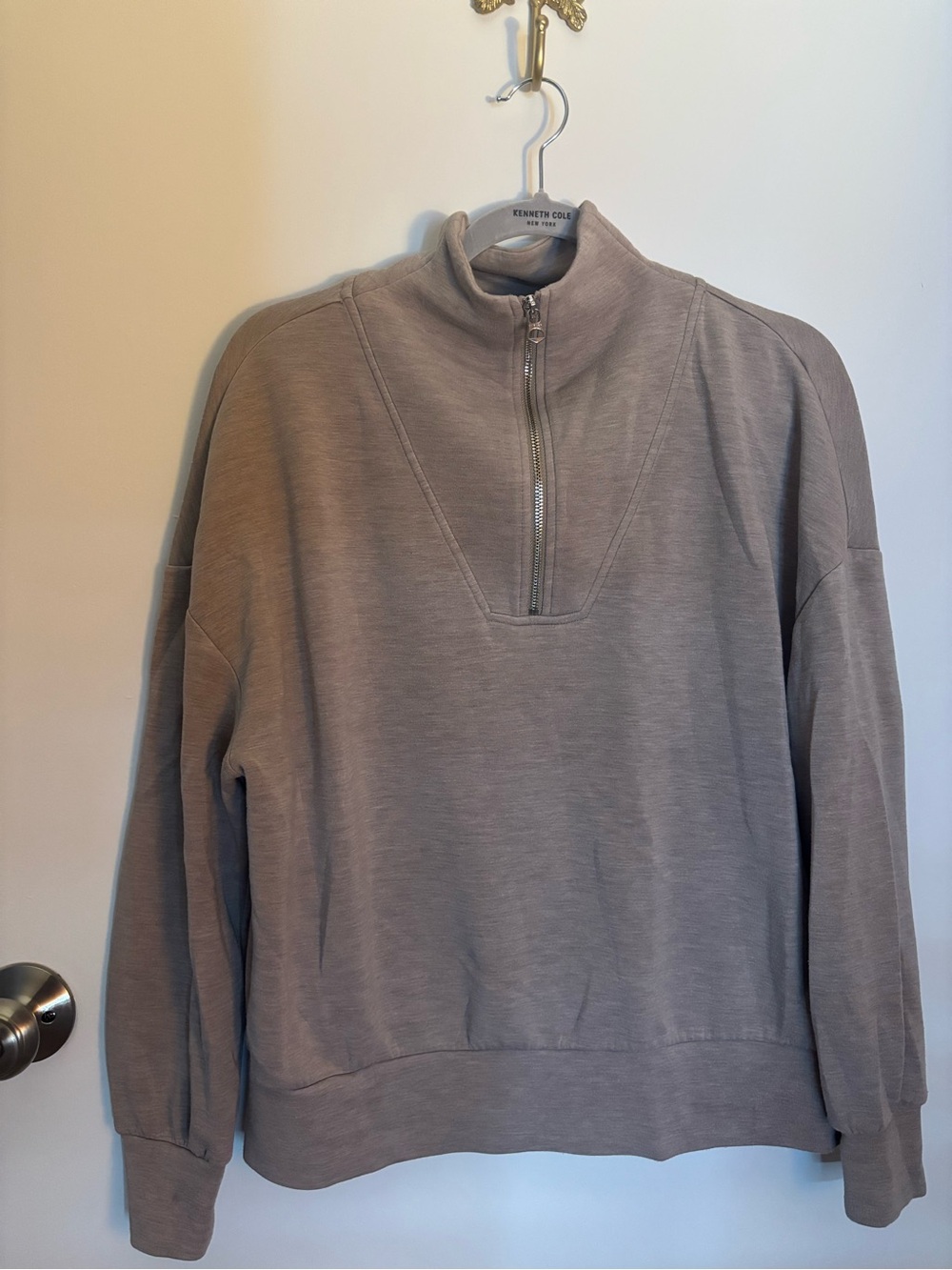 Varley Men's Quarter-Zip Pullover Sweatshirt - Taupe